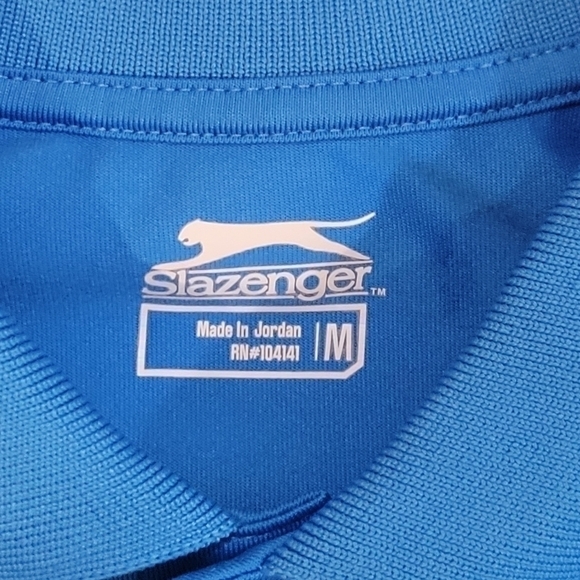 Slazenger Men's blue golf polo size Medium - Picture 4 of 5